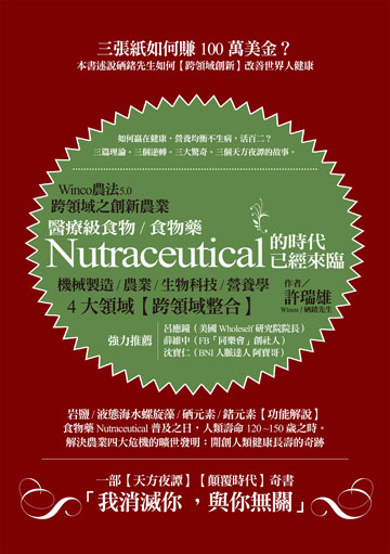 Winco農法5.0跨領域之創新農業: 醫療級食物/食物藥Nutraceutical的時代已經來臨圖片