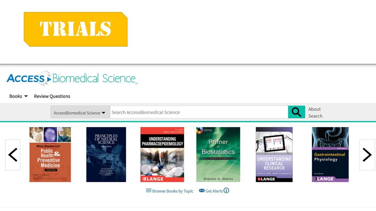 AccessBiomedical Science Database Trials