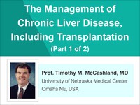 The management of chronic liver disease, including transplantation 1