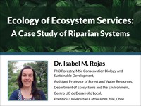 Ecology of ecosystem services: a case study of riparian systems