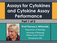 Assays for cytokines and cytokine assay performance 1