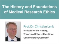 The history and foundations of medical research ethics