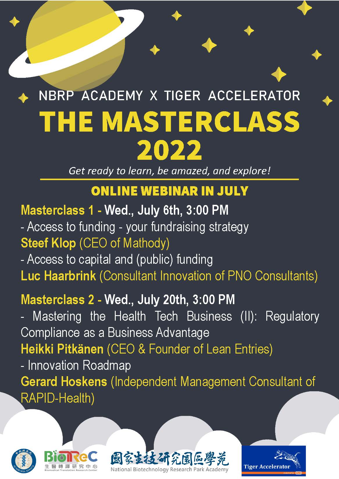 【Masterclass 2022】NBRP Academy x Tiger Accelerator