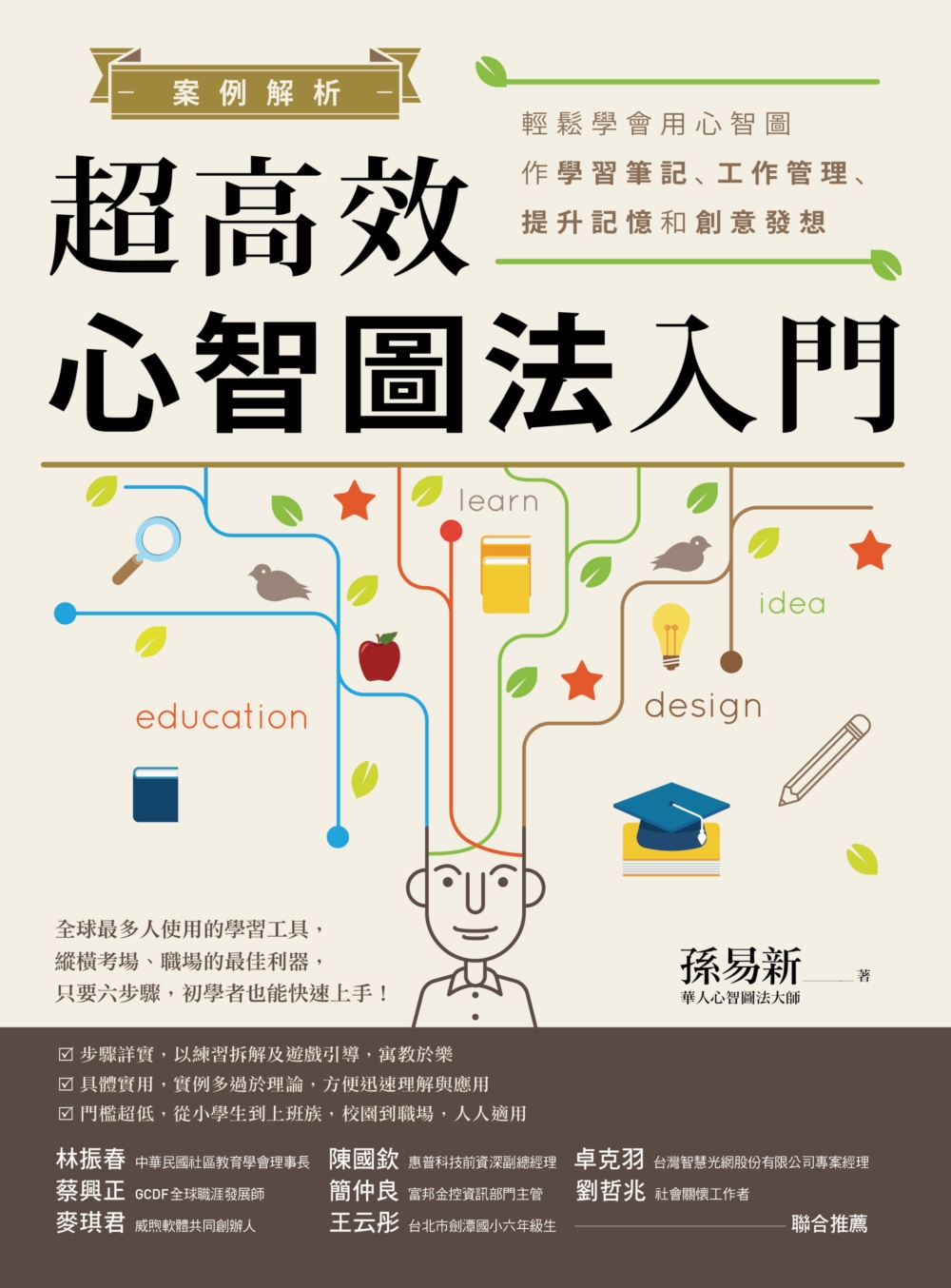 案例解析！超高效心智圖法入門：輕鬆學會用心智圖作學習筆記、工作管理、提升記憶和創意發想 image