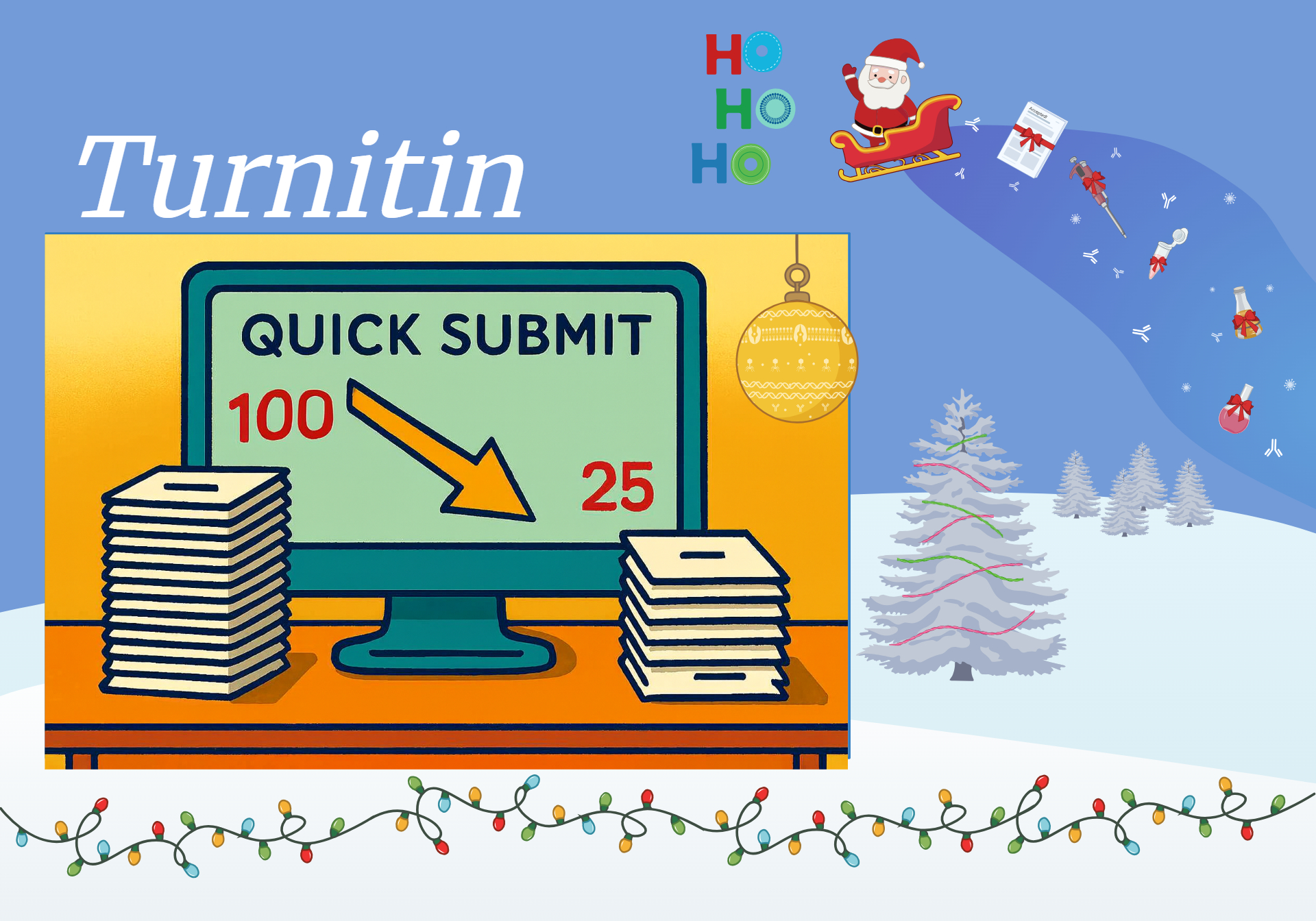 【Turnitin】自12 月 18 日起，Turnitin的快速提交上限將由100 篇減少到 25 篇( 24 小時內) 。 圖片